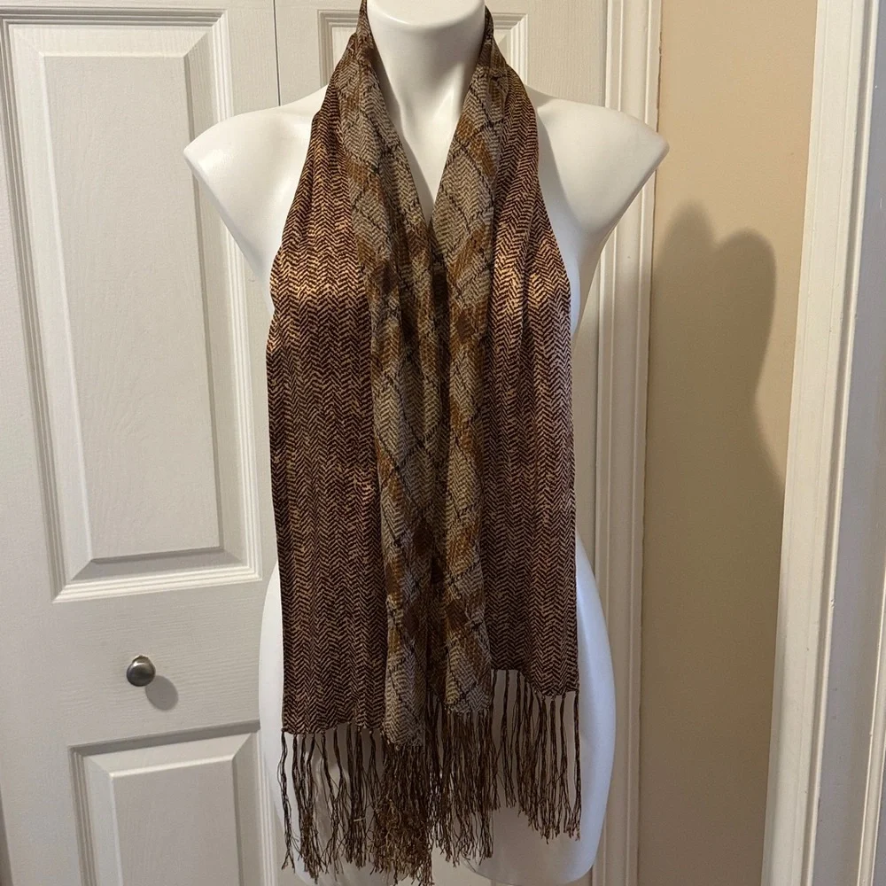 Anne Klein Reversible Silk Scarf
